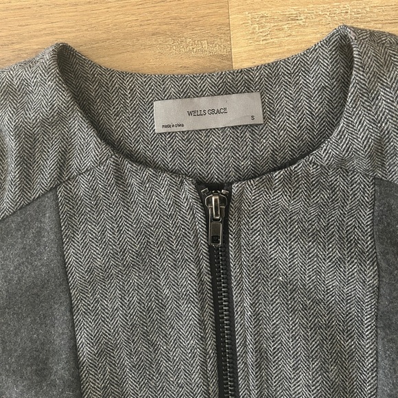 Wells Grace Women’s Wool Blend Herringbone Jacket - Size Small- EUC - Picture 8 of 10